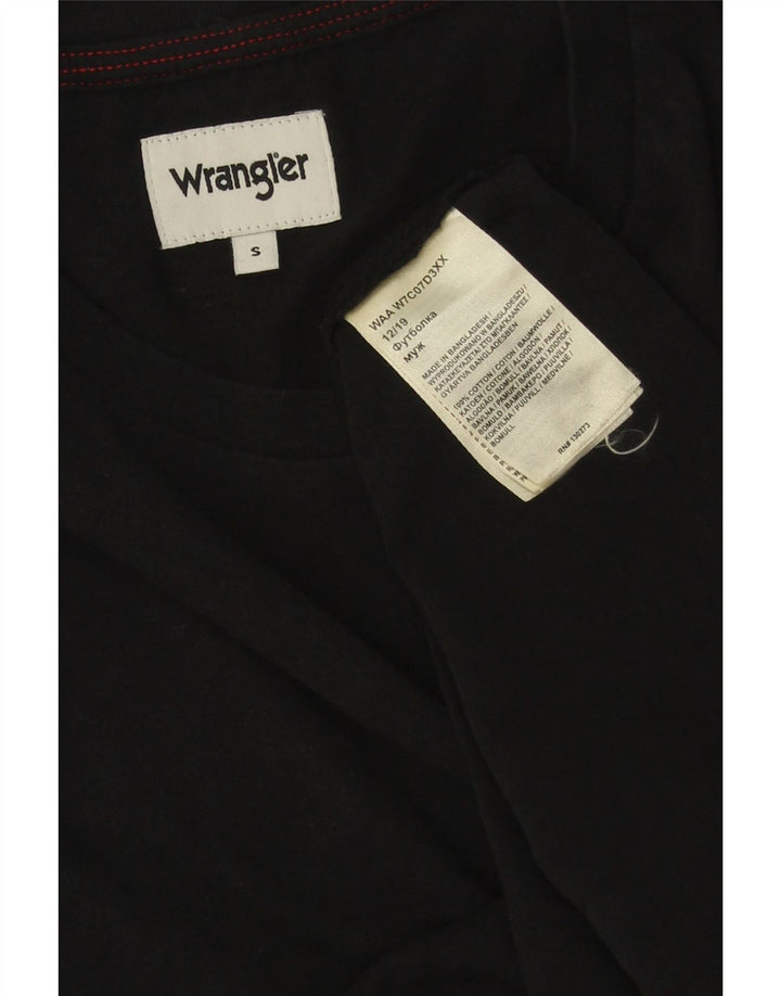 Wrangler herre T-shirt top lille sort bomuld