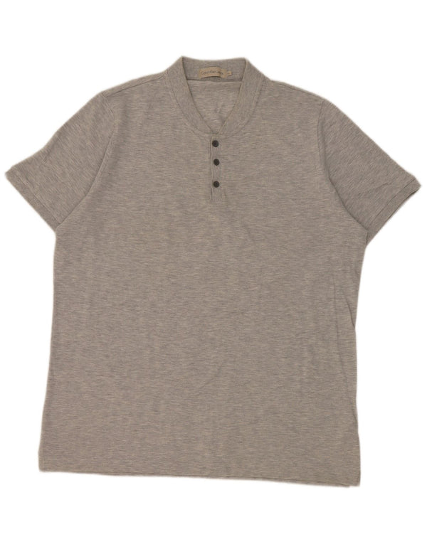 Calvin Klein Jeans Herre T-Shirt Top XL Grå Bomuld