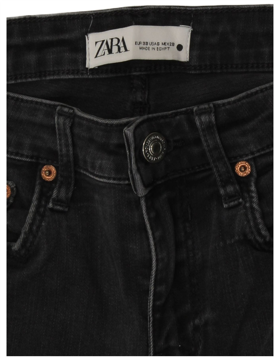 Zara Dame Skinny Jeans EU 38 Small W28 L26 Grå