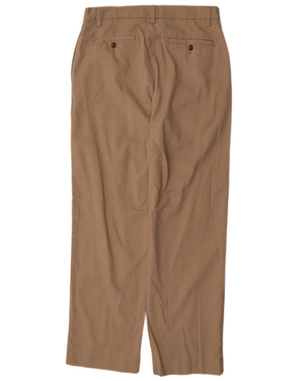 IZOD Straight Chino Bukser til mænd W35 L34 Beige Bomuld