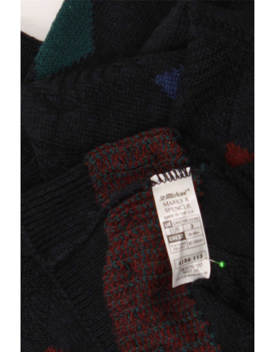 Marks & Spencer Herre sweater med rund hals, medium marineblå