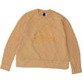 ADIDAS Womens Graphic Sweatshirt Jumper UK 12/14 Medium Orange Cotton Vintage Adidas and Second-Hand Adidas from Messina Hembry 