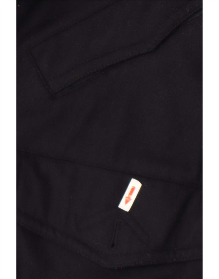 Marks & Spencer Herre Utility Jacket UK 40 Large Navy Blue Wool