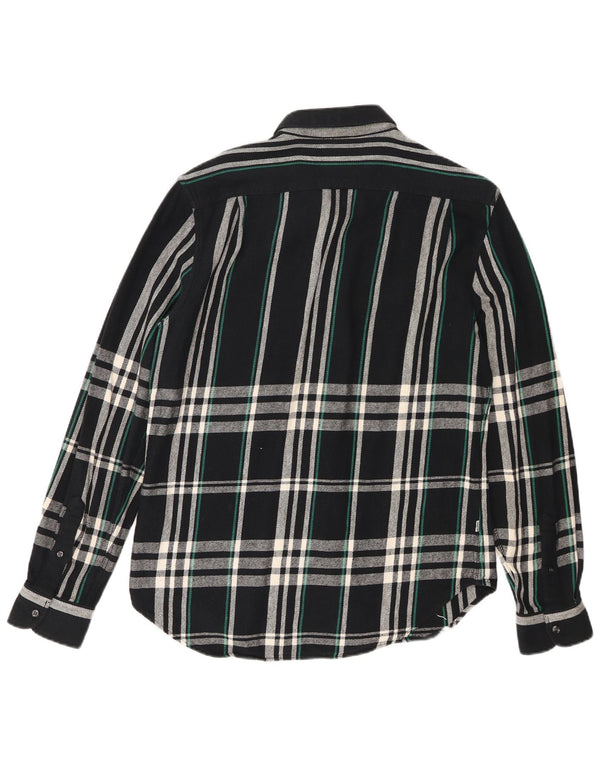Levi's Mens Slim Fit Flannel Shirt Medium Navy Blue Check