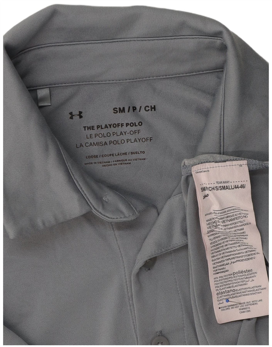 Under Armour Herre Polo Shirt Lille Grå Colourblock Polyester