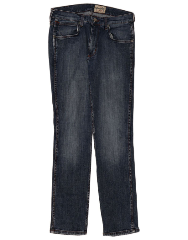 WRANGLER Herre Greensboro Slim Jeans W31 L32 Blå Bomuld