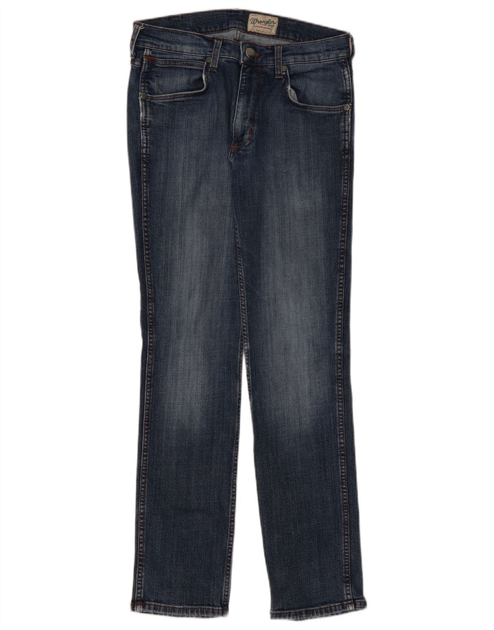 WRANGLER Herre Greensboro Slim Jeans W31 L32 Blå Bomuld