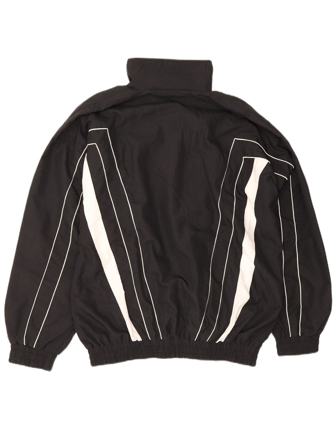 Vintage træningsdragt til mænd Topjakke Stor sort Colourblock Polyester