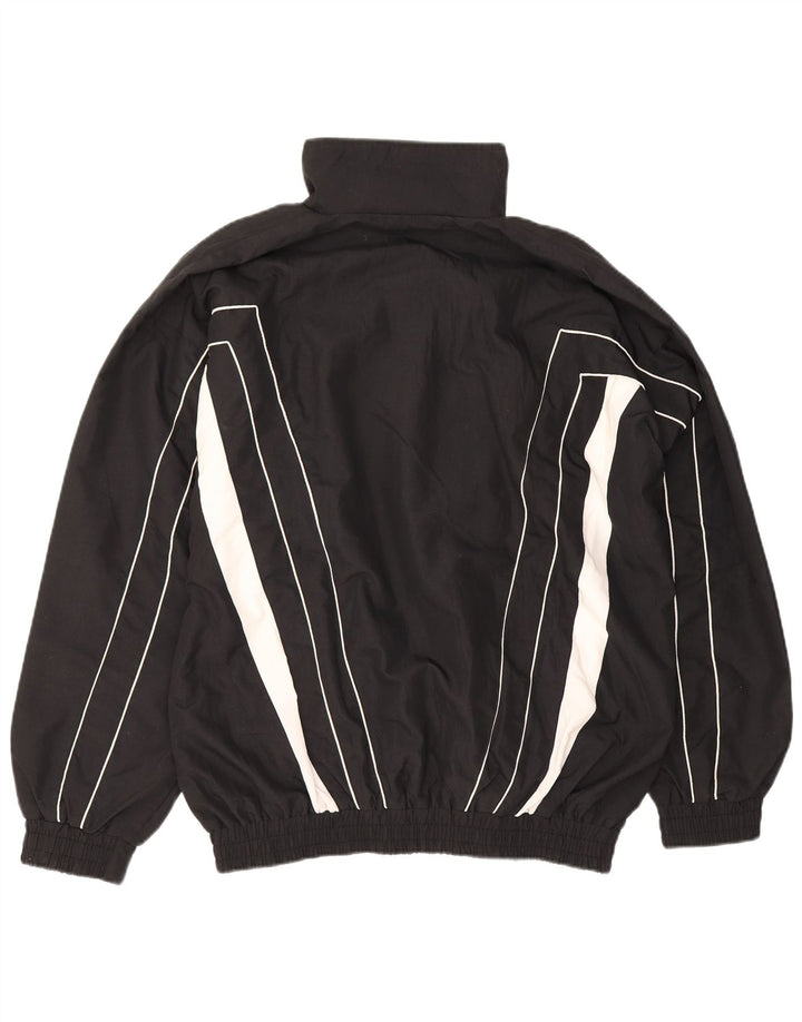 Vintage træningsdragt til mænd Topjakke Stor sort Colourblock Polyester
