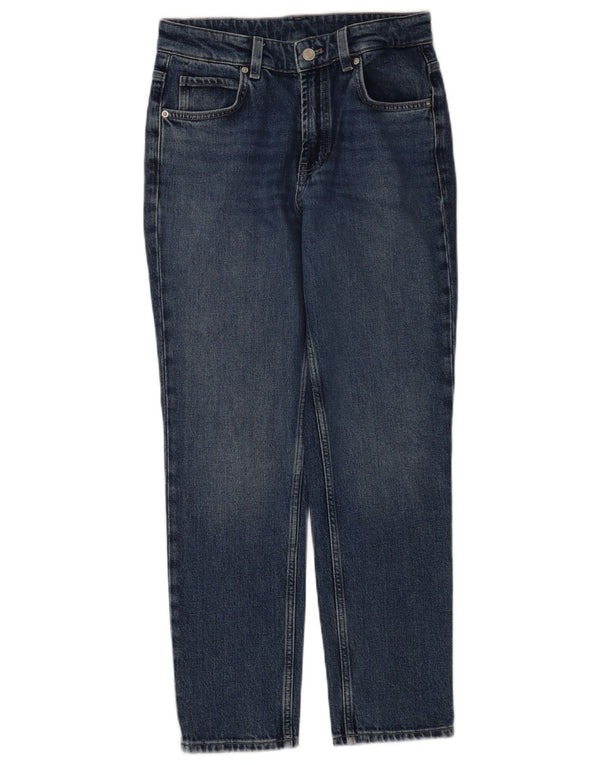 Massimo Dutti Dame Straight Jeans EU 36 XS W26 L26 Blå Bomuld