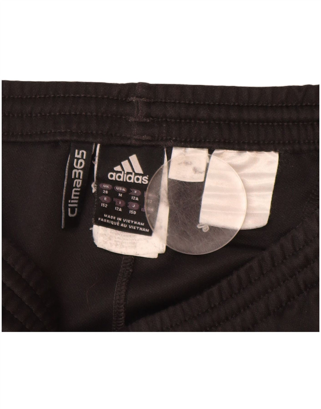 ADIDAS Boys Clima 365 Sport Shorts 11-12 Years Black Polyester