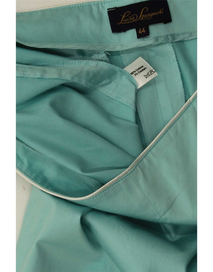 Luisa Spagnoli Dame Casual Bukser IT 44 Medium W28 L28 Turkis