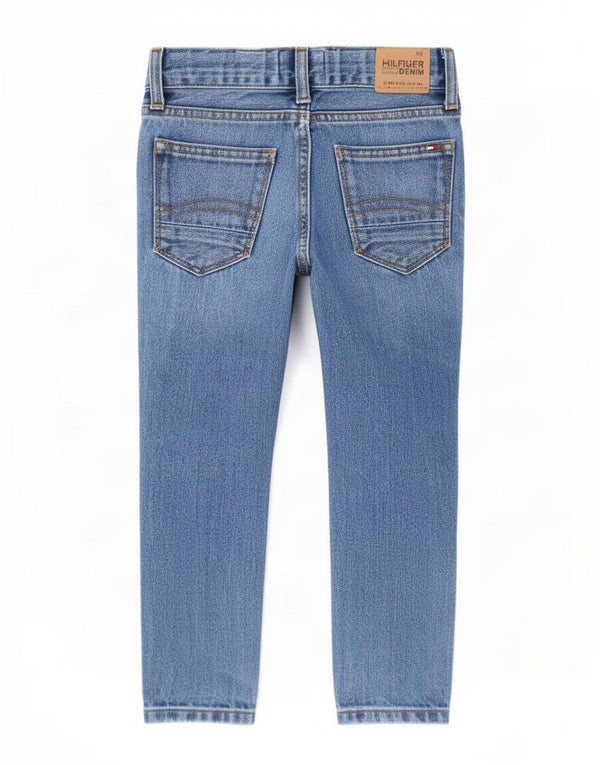 Tommy Hilfiger Boys Slim Jeans 2-3 År W20 L14 Blå Bomuld