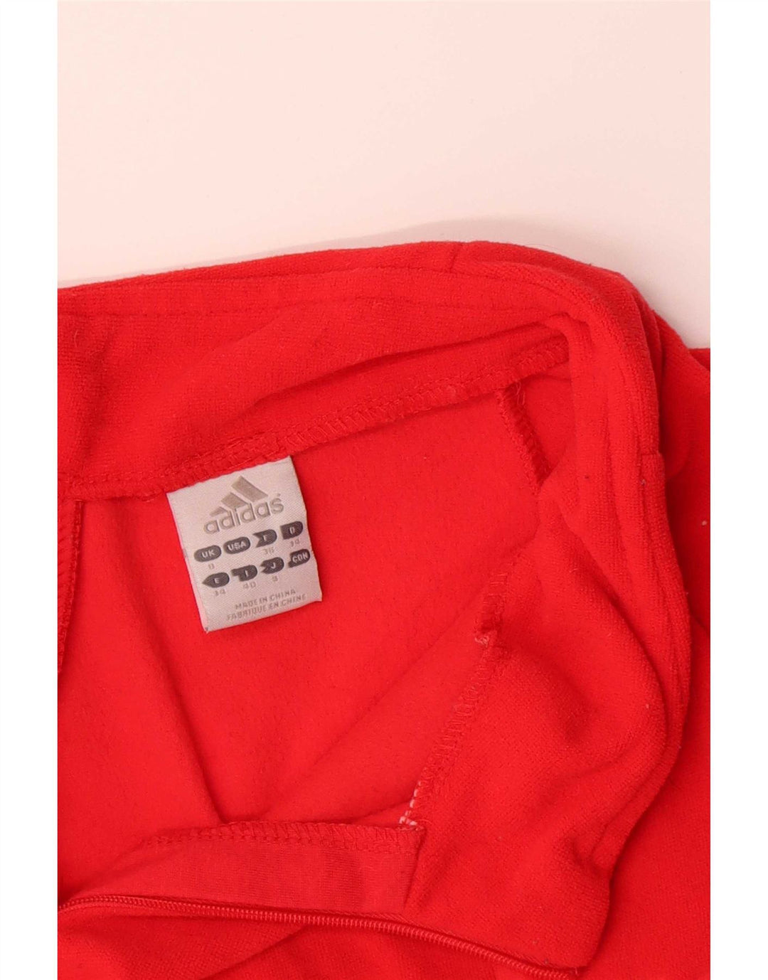 Adidas Dame Grafisk Pullover Træningsdragt Top Jakke UK 8 Lille Rød