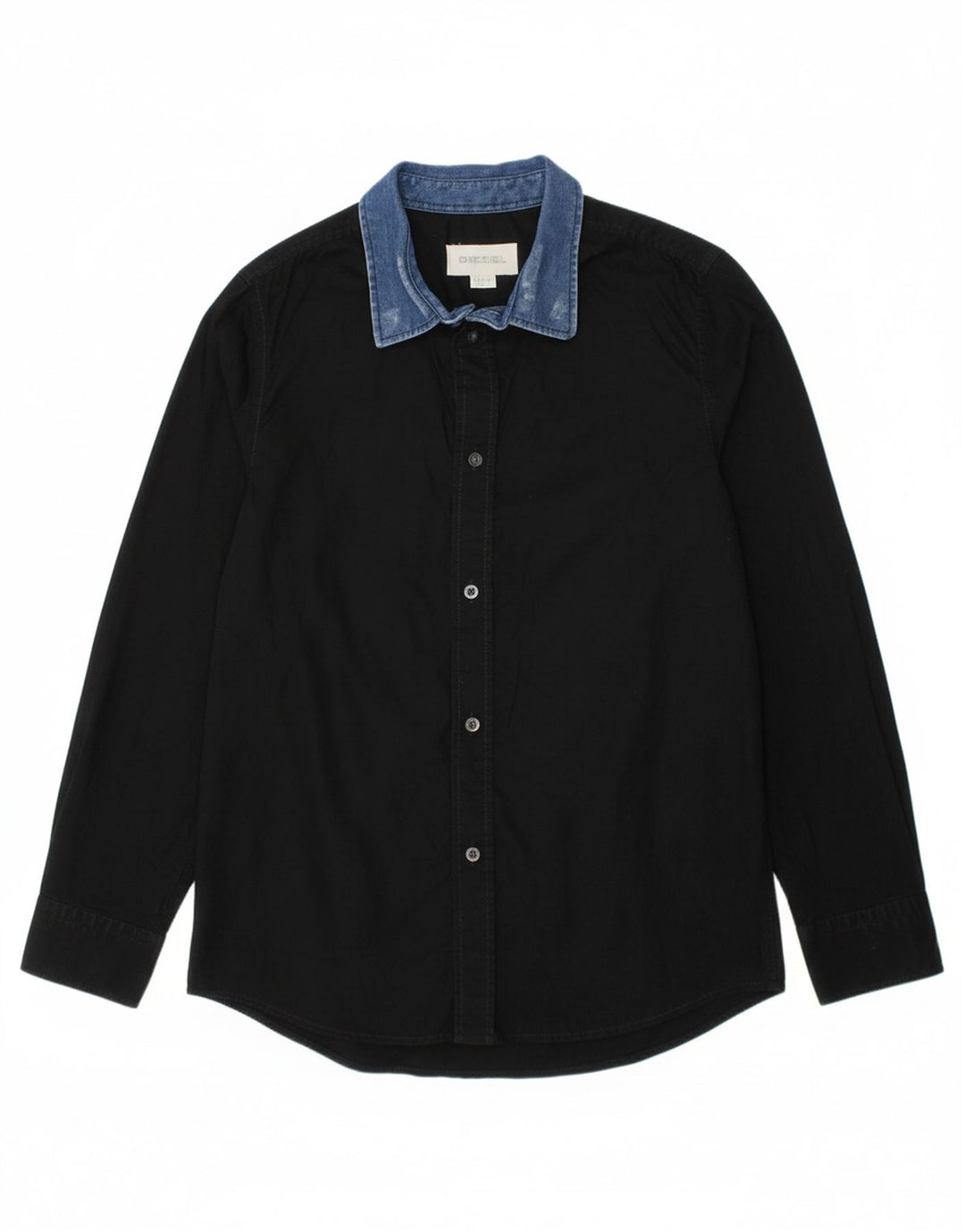 DIESEL Boys Shirt 9-10 Years Black Cotton