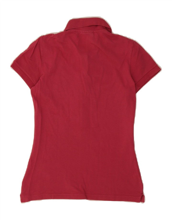 LACOSTE Womens Polo Shirt Size 34 Small Red Cotton Vintage Lacoste and Second-Hand Lacoste from Messina Hembry 