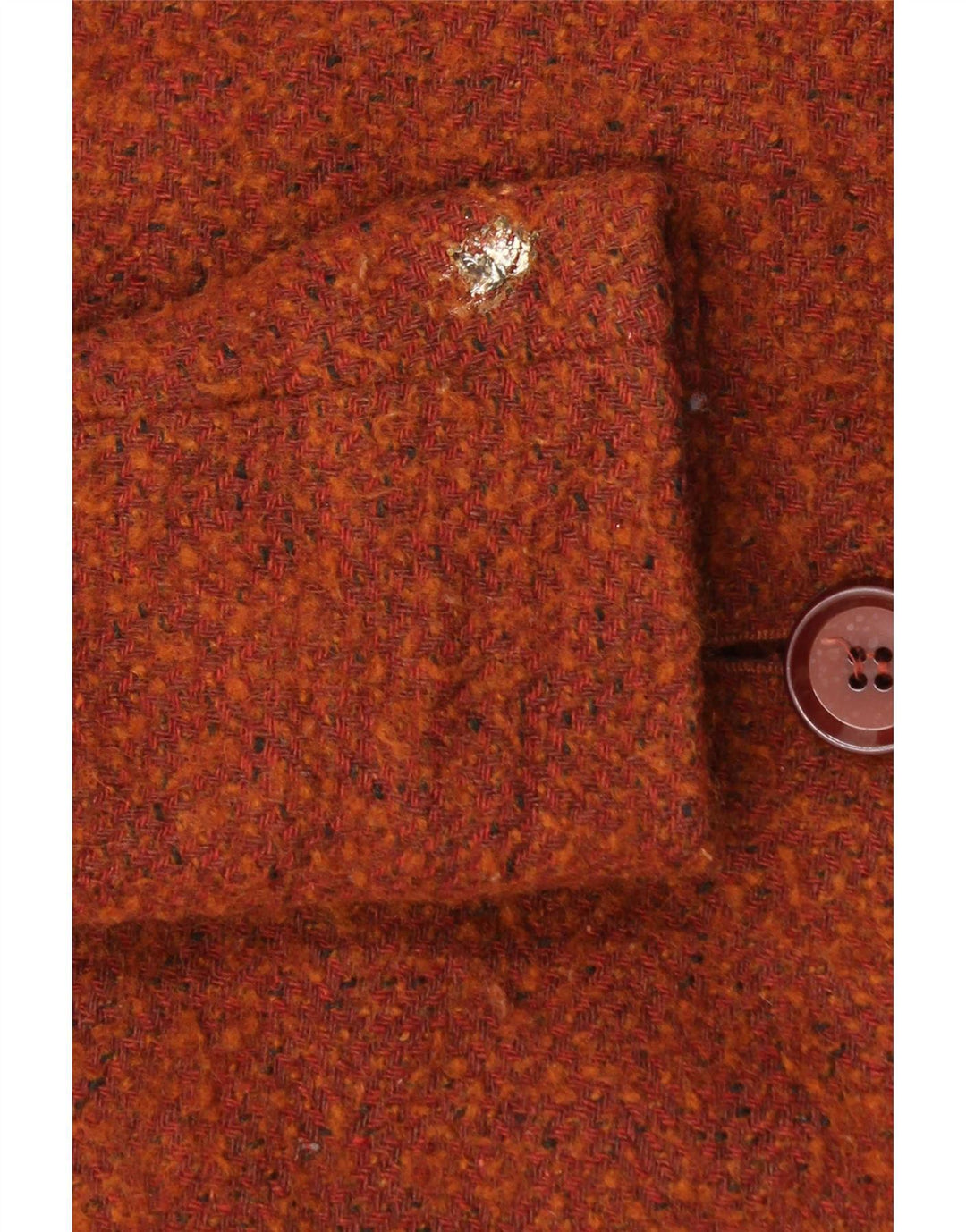 Zara Dame Dobbeltradet Frakke UK 12 Medium Brun Uld
