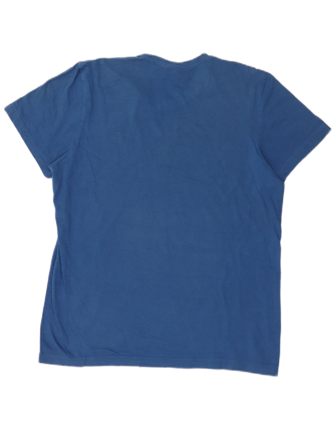 Adidas Herre Grafisk T-Shirt Top Stor Blå Bomuld