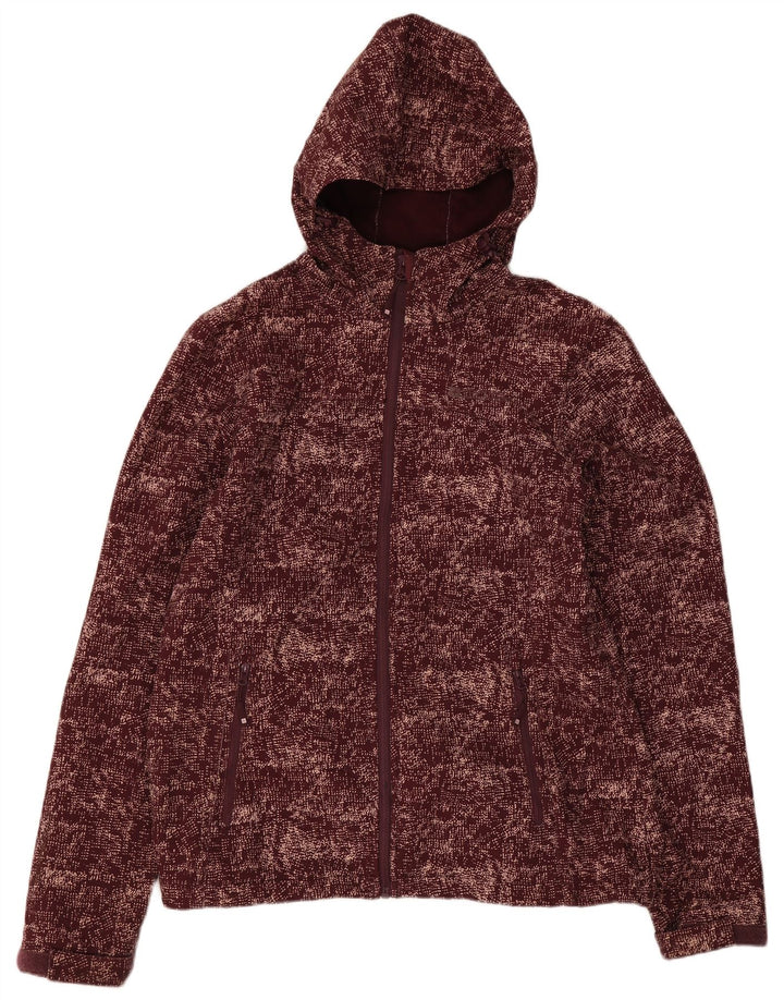 Mountain Warehouse Dame Windbreaker Jacket UK 12 Medium Burgundy Flecked