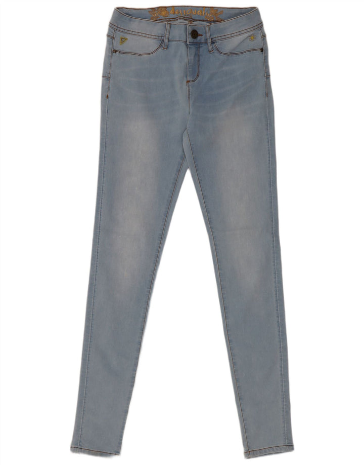 Desigual Dame Skinny Jeans W27 L31 Blå