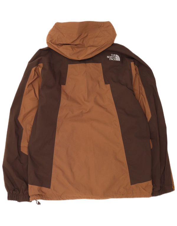 The North Face Herre Hyvent Regnjakke med hætte UK 40 Large Brown Colourblock