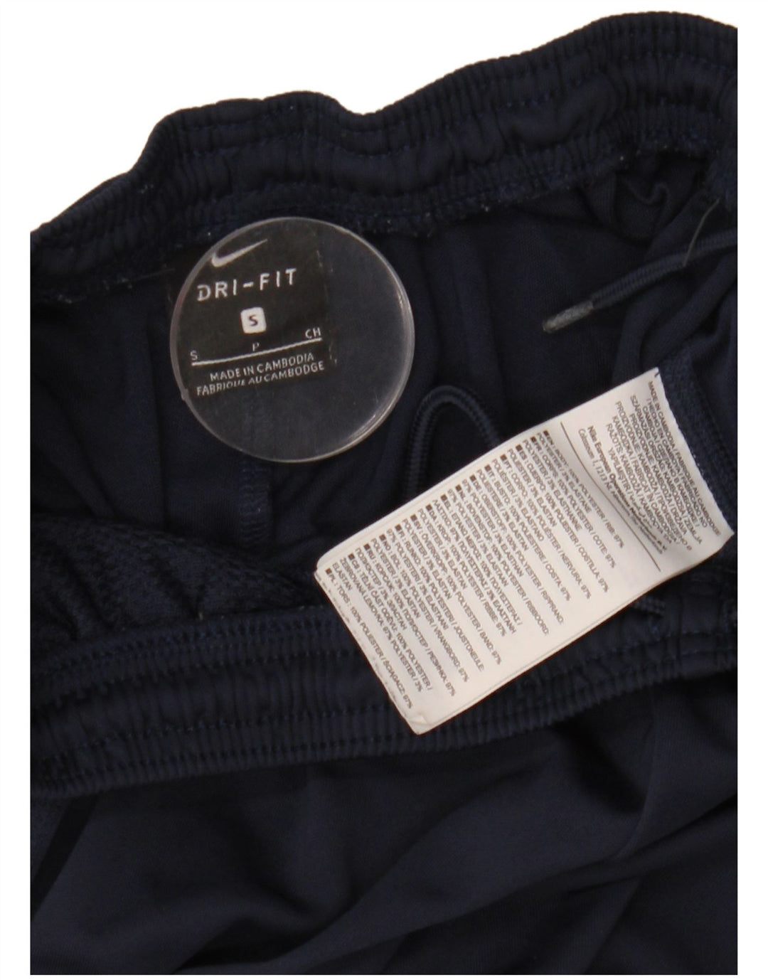 Nike Herre Dri Fit træningsdragt Bukser UK 10 Small Navy Blue Polyester