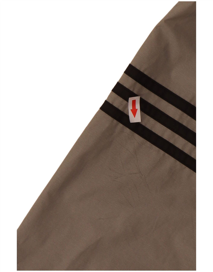 Adidas Regnjakke med hætte til mænd UK 42 XL Grå Colourblock Polyamid