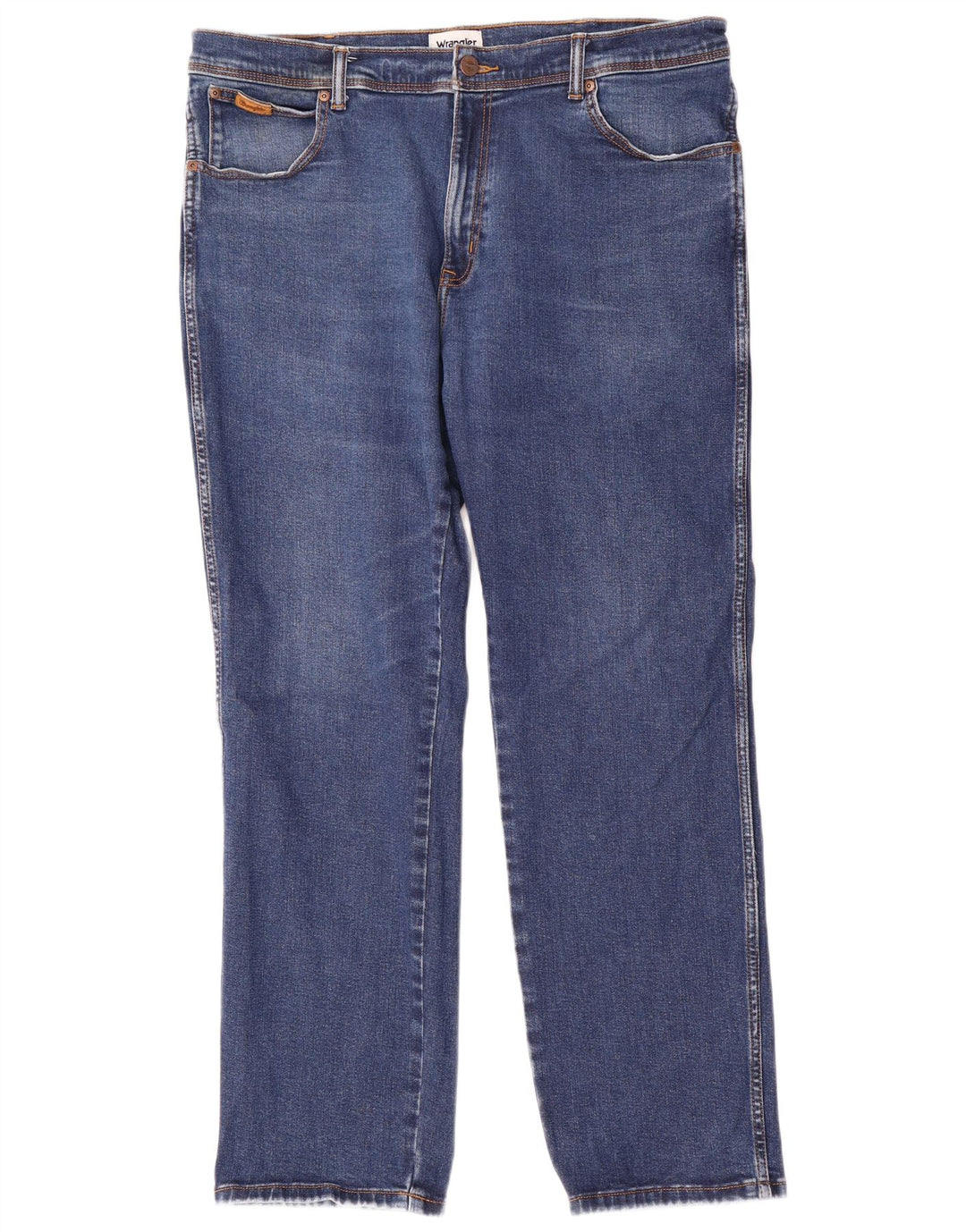 Wrangler Herre Texas Straight Jeans W40 L32 Blå Bomuld