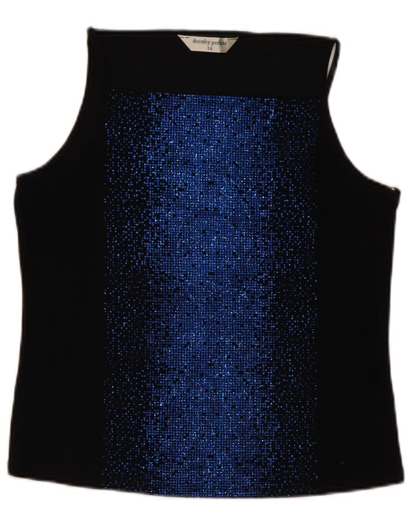 Dorothy Perkins Dame Cami Top UK 16 Large Black Polyester