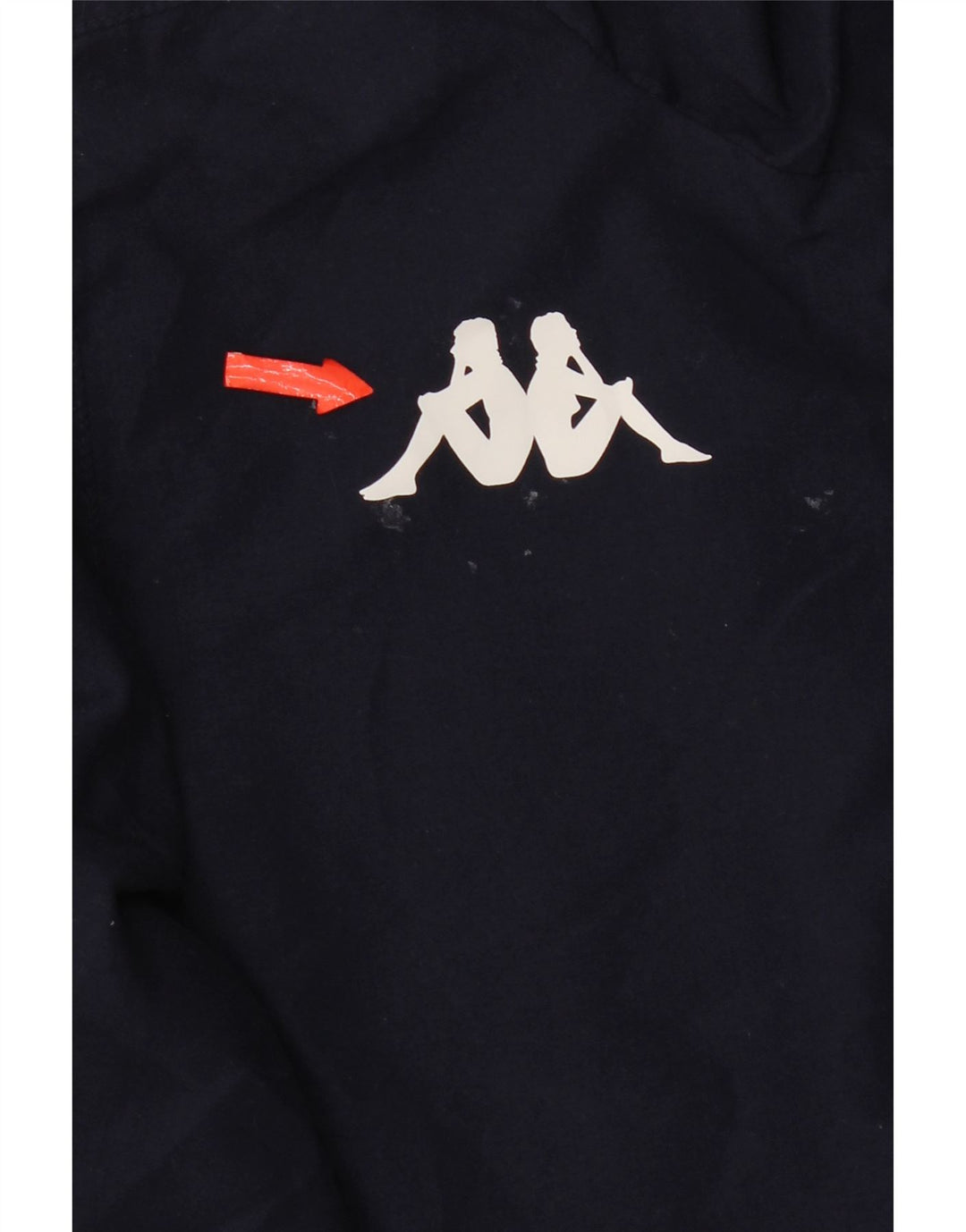 Kappa drenge grafisk vindjakke 11-12 år marineblå polyester