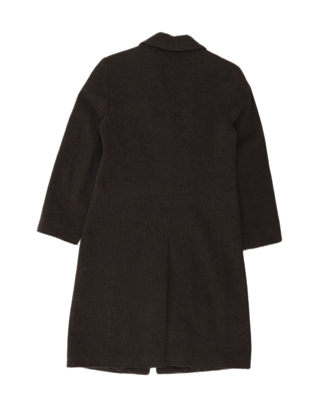 BENETTON Womens Overcoat IT 40 Small Grey Wool