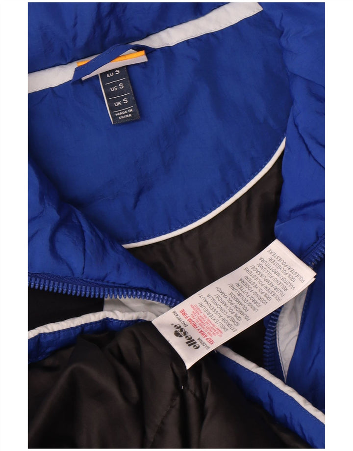 Ellesse Herre Windbreaker Jacket UK 36 Small Blue Colourblock Polyamid