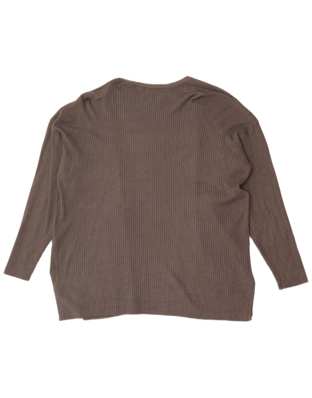 Marks & Spencer Dame Relaxed Fit Cardigan Sweater UK 14 Large Grey