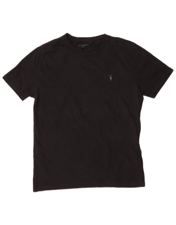 All Saints Herre T-Shirt Top Medium Sort Bomuld