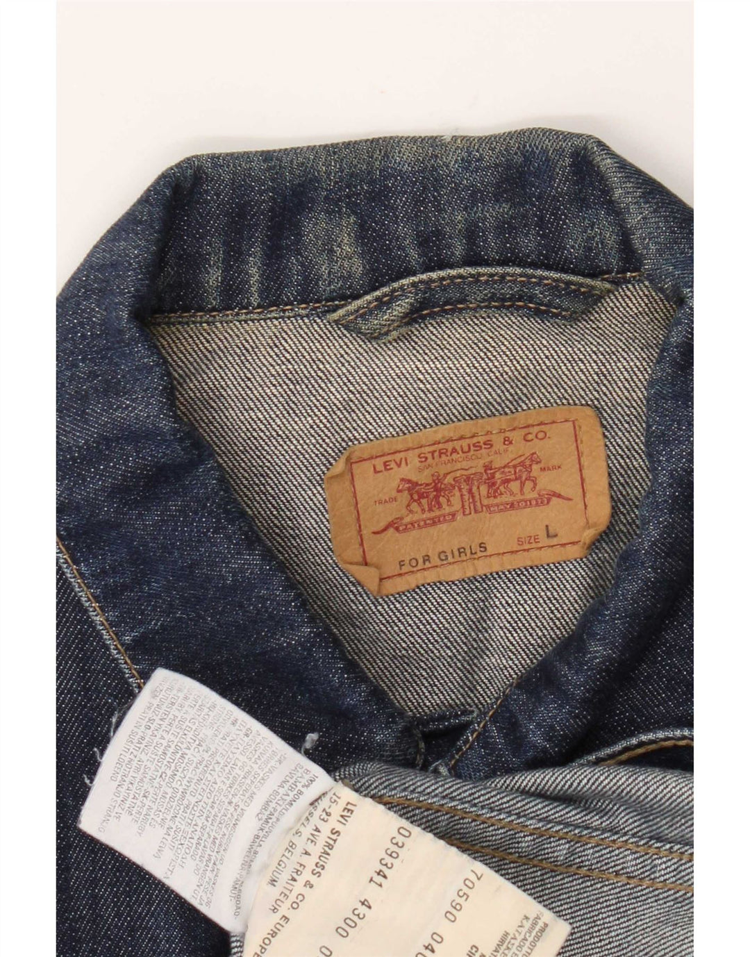 Levi's Girls denimjakke 11-12 år Stor marineblå bomuld