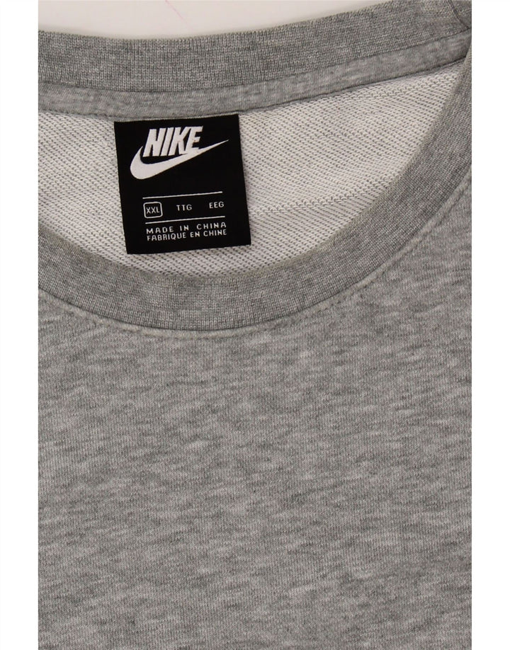 NIKE Mens Sweatshirt Jumper 2XL Grey Cotton Vintage Nike and Second-Hand Nike from Messina Hembry 