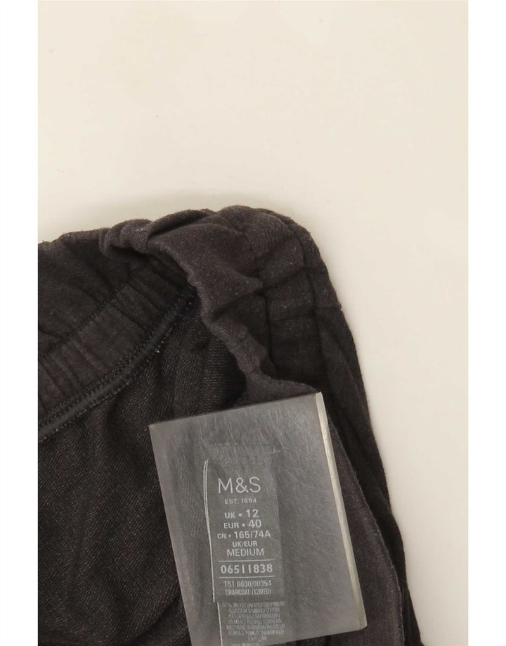 Marks & Spencer Træningsdragtsbukser til kvinder UK 12 Mellemgrå bomuld
