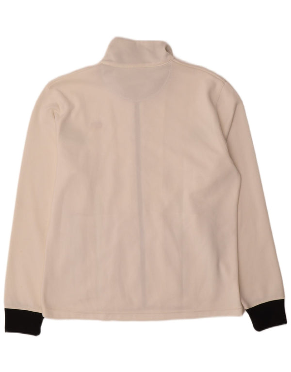 Asics Womens Tracksuit Top Jacket UK 20 2XL White Colourblock Nylon