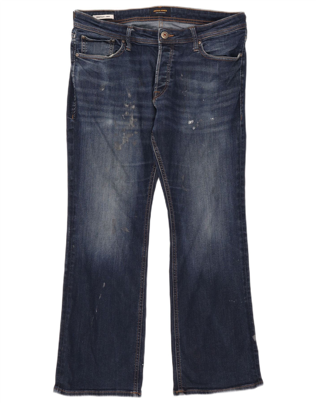 Jack & Jones Herre Jake Bootcut Jeans W34 L30 Marineblå Bomuld