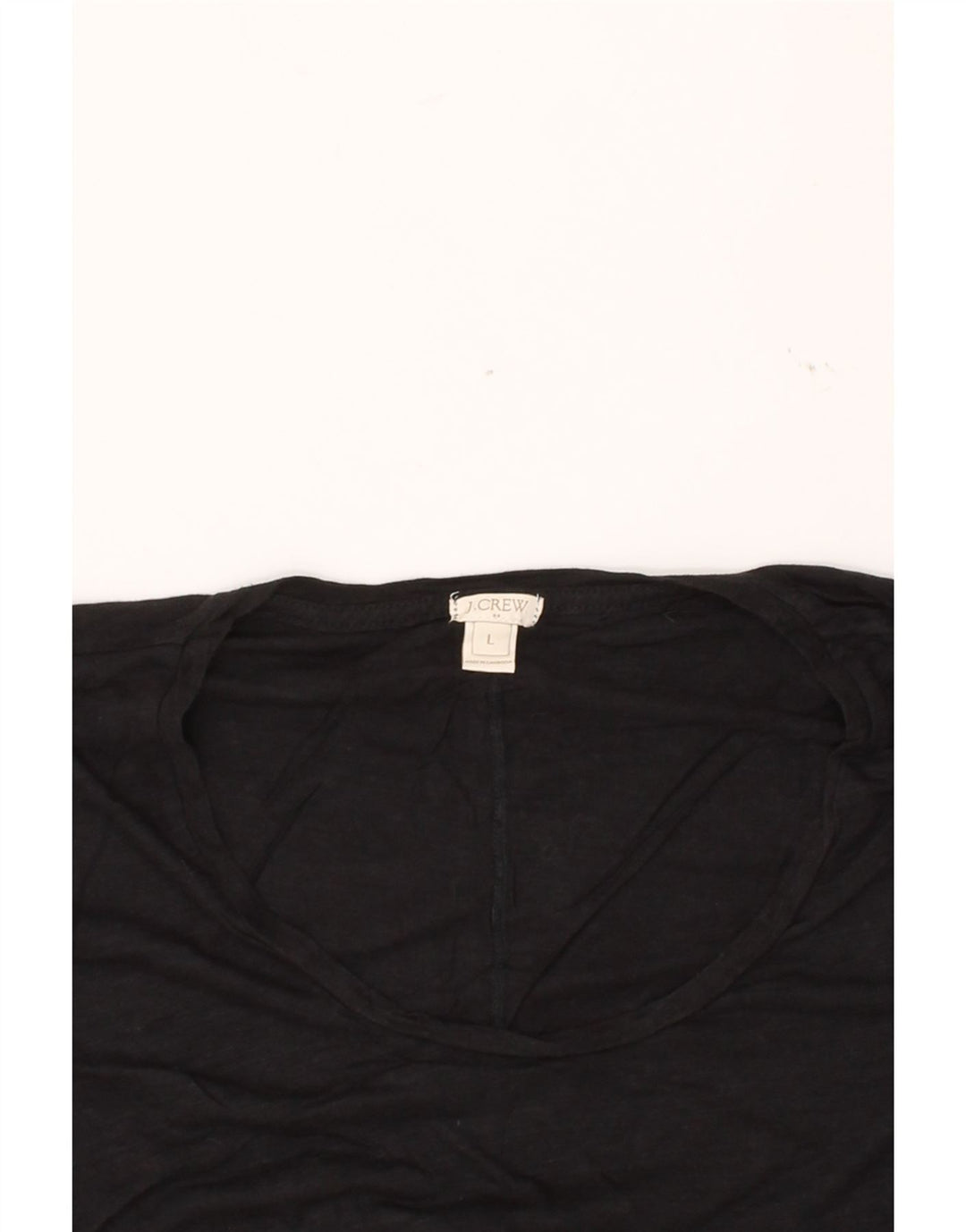 J. CREW Womens Top 3/4 Sleeve UK 16 Large Black Vintage J. Crew and Second-Hand J. Crew from Messina Hembry 