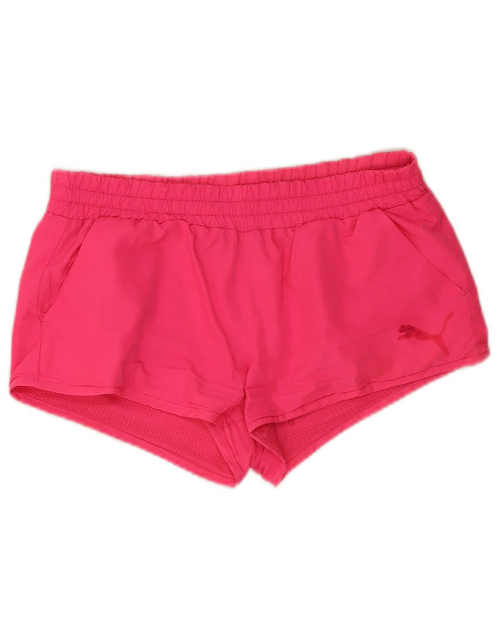 Puma Sportsshorts til kvinder UK 10 Small Pink Polyester