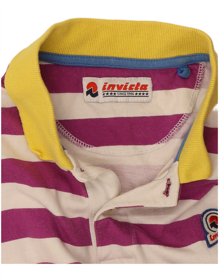 Invicta herre poloshirt lille lilla stribet