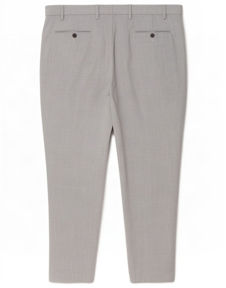 Marks & Spencer Herre Slim Suit Bukser W44 L31 Grå Polyester