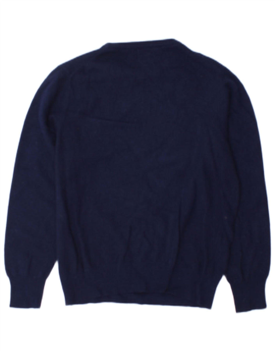 Benetton Dame Boat Neck Jumper Sweater UK 12 Medium Navy Blue