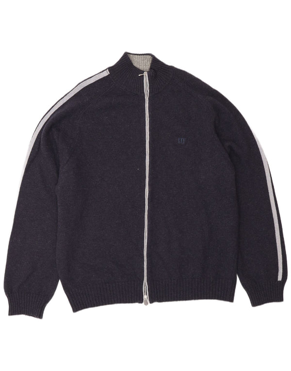 Henry Cottons Herre cardigan sweater 3XL marineblå uld