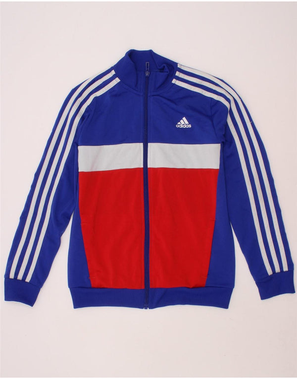 ADIDAS Aeroready træningsdragt til drenge 9-10 år blå farveblok