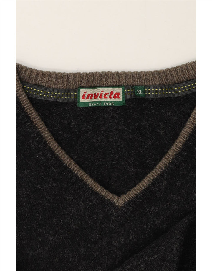 Invicta Dame V-hals sweater UK 18 XL Sort