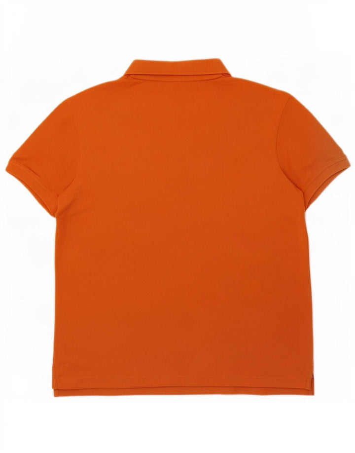 Lyle & Scott herre poloshirt Medium orange bomuld