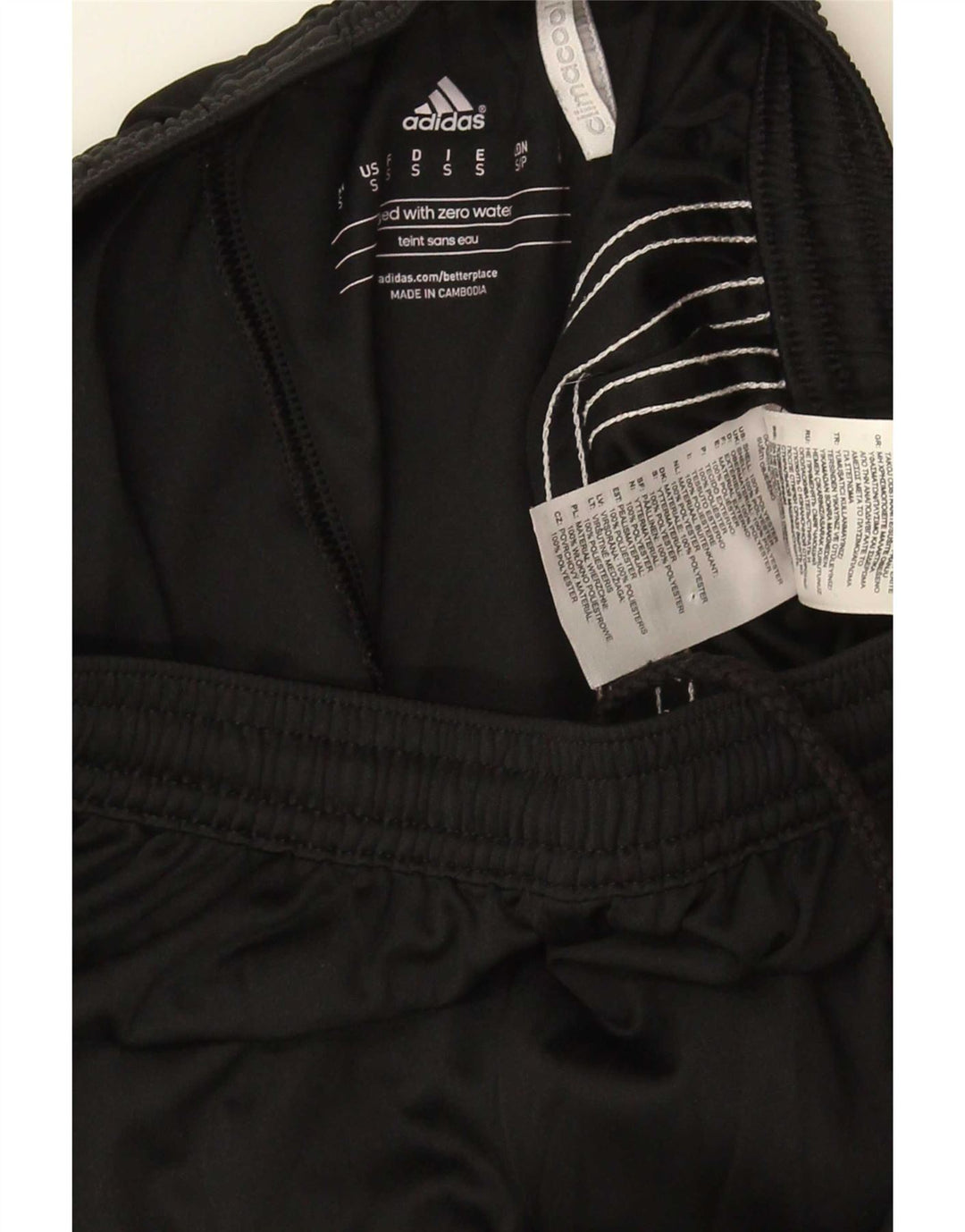 Adidas Herre Climacool Sports Shorts Small Black Colourblock Polyester