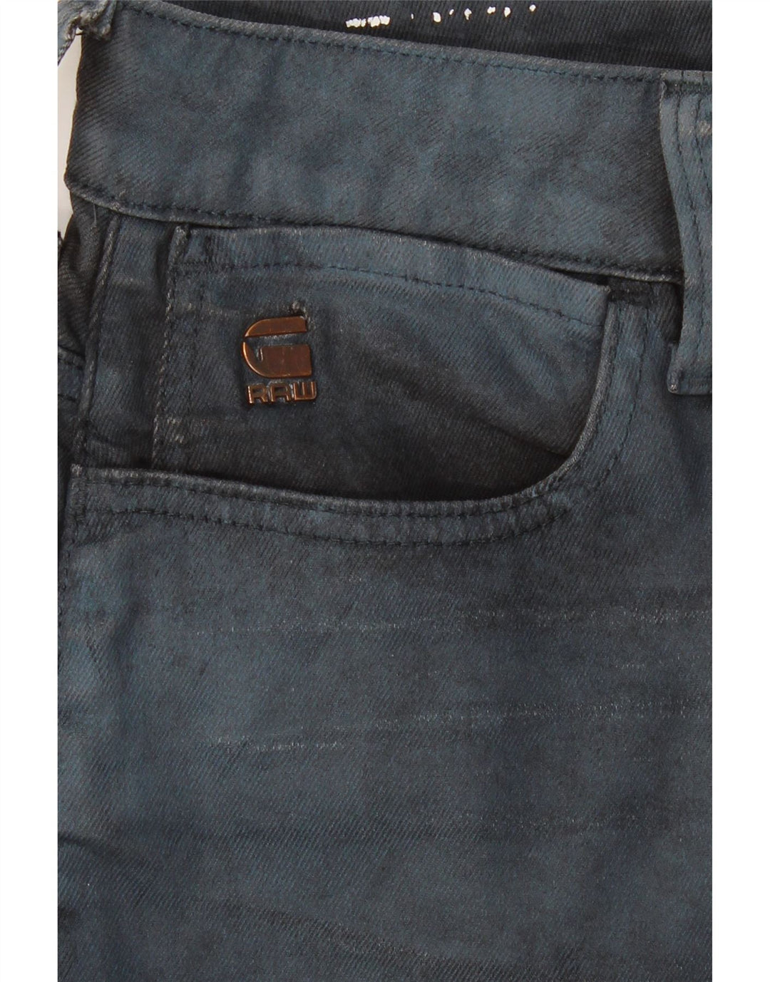 G-STAR Mens Slim Jeans W30 L31 Navy Blue Colourblock Vintage G-Star and Second-Hand G-Star from Messina Hembry 